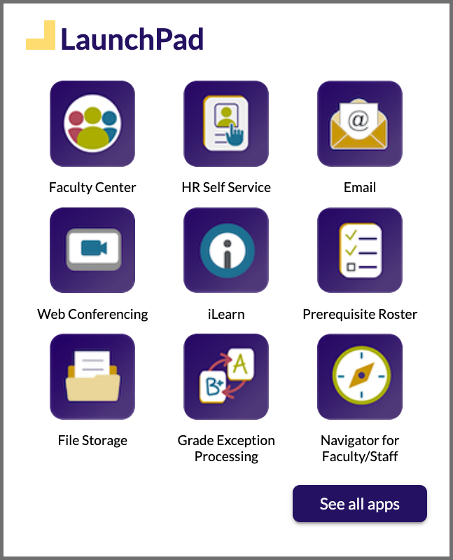 Faculty application icons