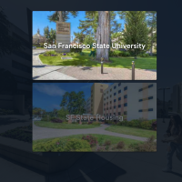 The homepage of the SF State Campus Virtual Tour